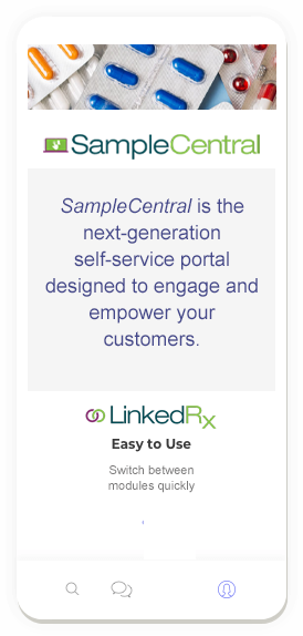 Sample Central - self-service portal - RxS